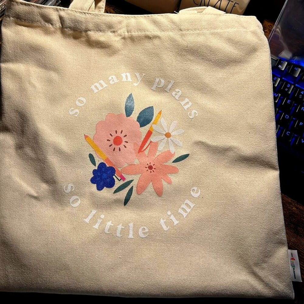 Happy Planner Tote - So many plans, so little time - NEW